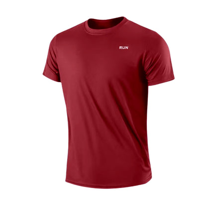 Men'S Quick Dry Short Sleeve Gym Running Moisture Wicking round Neck T-Shirt Training Exercise Gym Sport Shirt Tops Lightweight